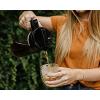 imageArt of Tea  2 Quart Cold Brew Iced Tea Maker  with Hibiscus Cooler Iced Tea 4 x 2 Qt Pouches BPA Free Pitcher with Airtight seal