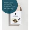 imageArt of Tea  Organic Pacific Coast Mint NaturallyCaffeine Free 50 Eco Friendly Pyramid Peppermint Tea Bags Sampler Assortment Sachets