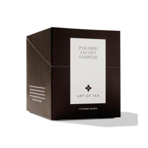 imageArt of Tea  Assorted Tea Bags Sampler Caffeinated and NonCaffeinated 12 Count Sampler Box