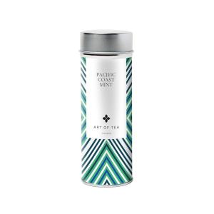 imageArt of Tea  Happy 2oz  Artisan Jasmine Green Tea Loose Leaf TinPacific Coast Mint