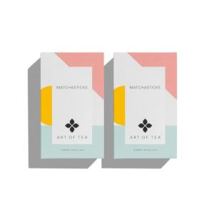 imageArt of Tea  Matcha Powder  Organic Japanese Ceremonial Matchasticks  24 Count Single Serve PacketsMatcha Stick 24 count box