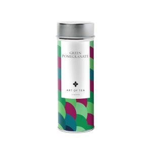 imageArt of Tea  Organic Green Pomegranate Green Tea 25oz  Artisan Loose Leaf Tea Tin