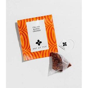 imageArt of Tea  Organic Italian Blood Orange  50 Eco Friendly Pyramid Tea Bag Sachets