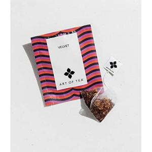 imageArt of Tea  Organic Velvet  50 Eco Friendly Pyramid Tea Bag Sachets