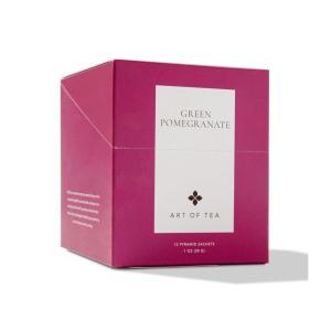 imageArt of Tea  Pomegranate Green Tea  12 Count Sampler Box12 Count Pack of 1